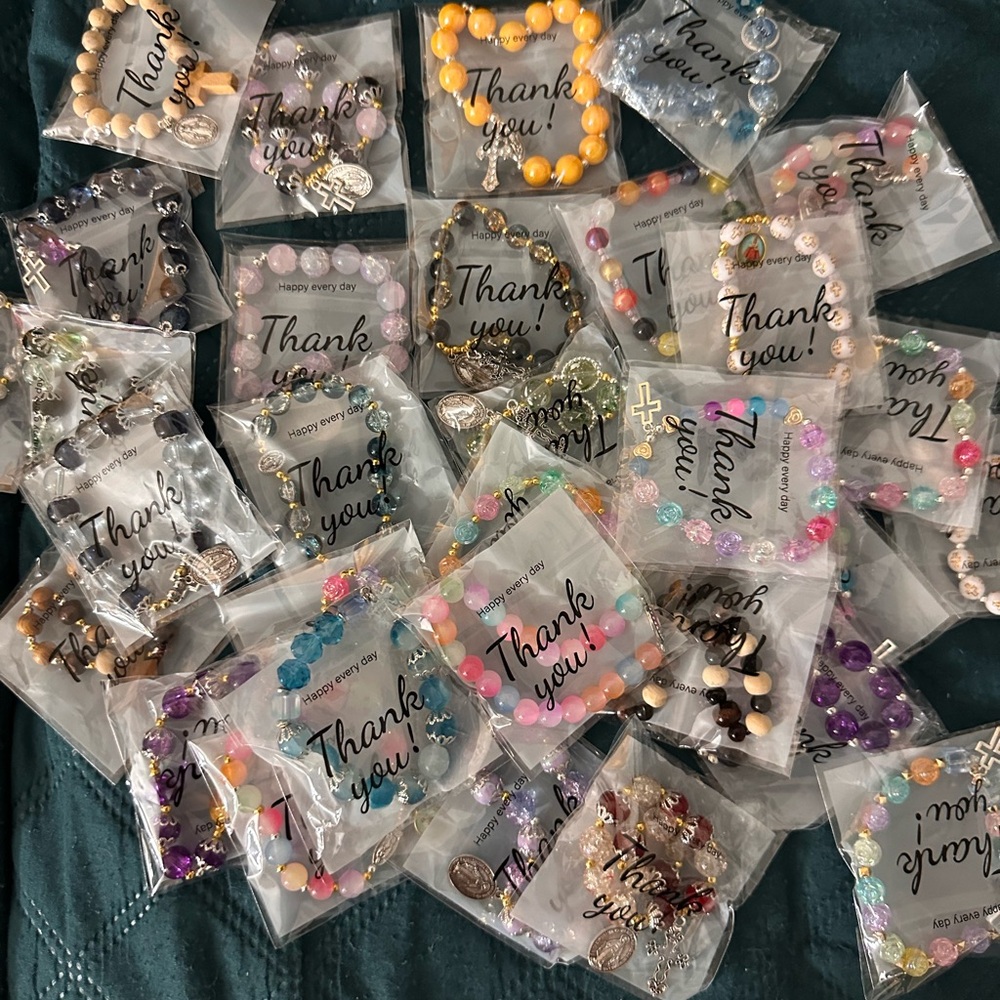 Rosary glass beads